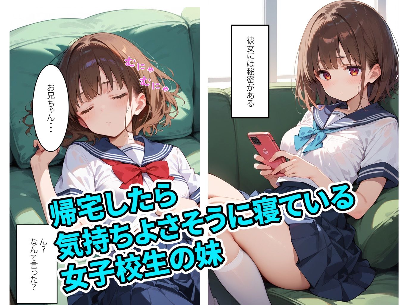 サンプル画像1:寝ぼけた妹のオ○ニーを手伝ったら発情してやらせてくれた。(AIRIS) [d_460111]