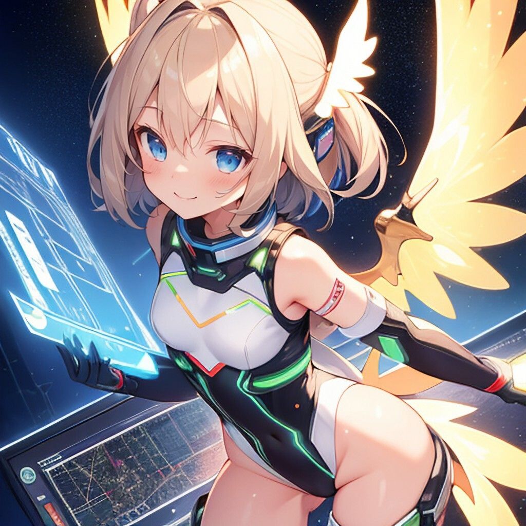 サンプル画像1:サイバースペース風美少女さん(ほげふが) [d_460145]