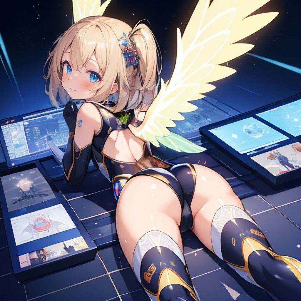 サンプル画像3:サイバースペース風美少女さん(ほげふが) [d_460145]