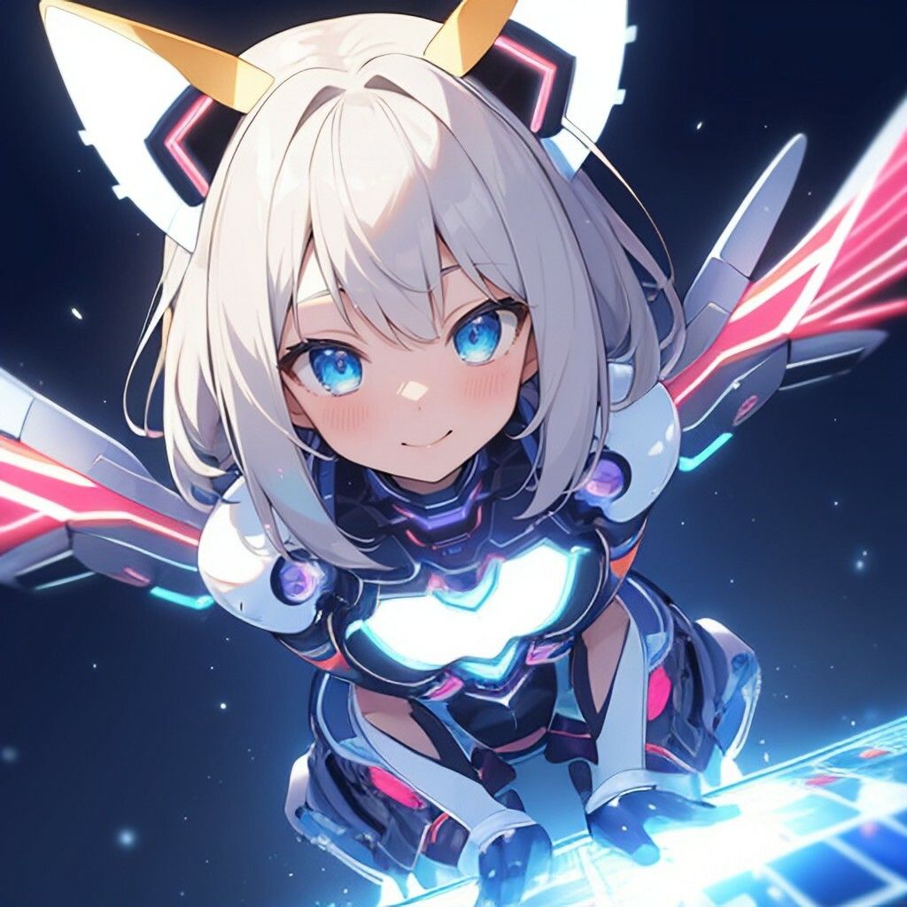 サンプル画像4:サイバースペース風美少女さん(ほげふが) [d_460145]