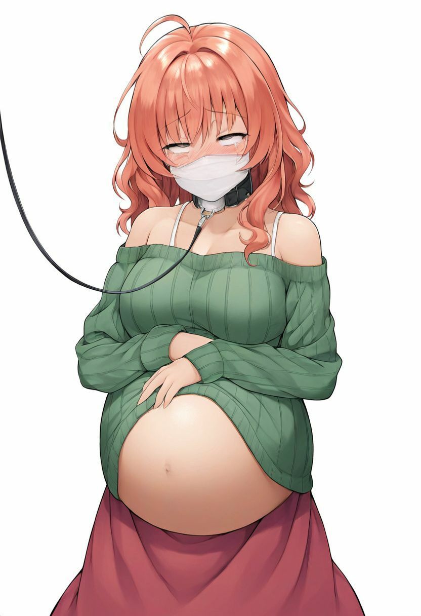 サンプル画像5:後ろから媚薬を嗅がされて意識が遠のくボテ腹妊婦｜薬で眠っているのに反応する身体を好き放題（クロロホルム・巨乳・首絞め・睡眠姦）イラスト500枚(絵師たか) [d_460148]