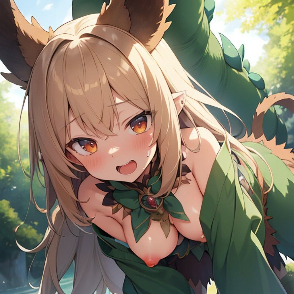 サンプル画像3:ちょっとえっちなモンスター風美少女さん(ほげふが) [d_460151]