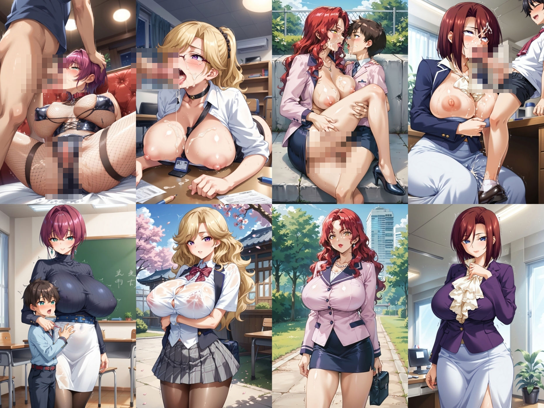 サンプル画像1:淫乱先生たちの背徳性教育(美少女研究所) [d_460156]