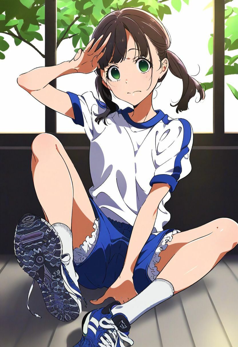 サンプル画像3:時間停止した体育祭でJK相手に俺のチンポが大活躍｜固められたブルマ姿の女の子に野外で立ちバック、自宅潜入セックス・フェラ（状態変化・ぶっかけ・青姦・体操着）(エロロ兵長) [d_460163]