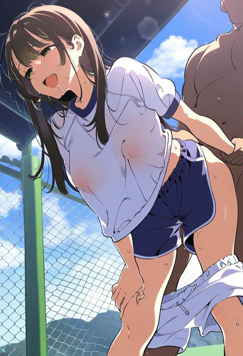 時間停止した体育祭でJK相手に俺のチンポが大活躍｜固められたブルマ姿の女の子に野外で立ちバック、自宅潜入セックス・フェラ（状態変化・ぶっかけ・青姦・体操着）のサンプル画像 6