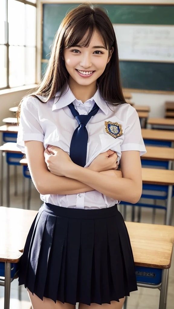 サンプル画像2:AI写真集グラビア28禁断の女子学生11:未来の女神降臨革命が起こる100P(AIグラビアプロデューサー) [d_460170]