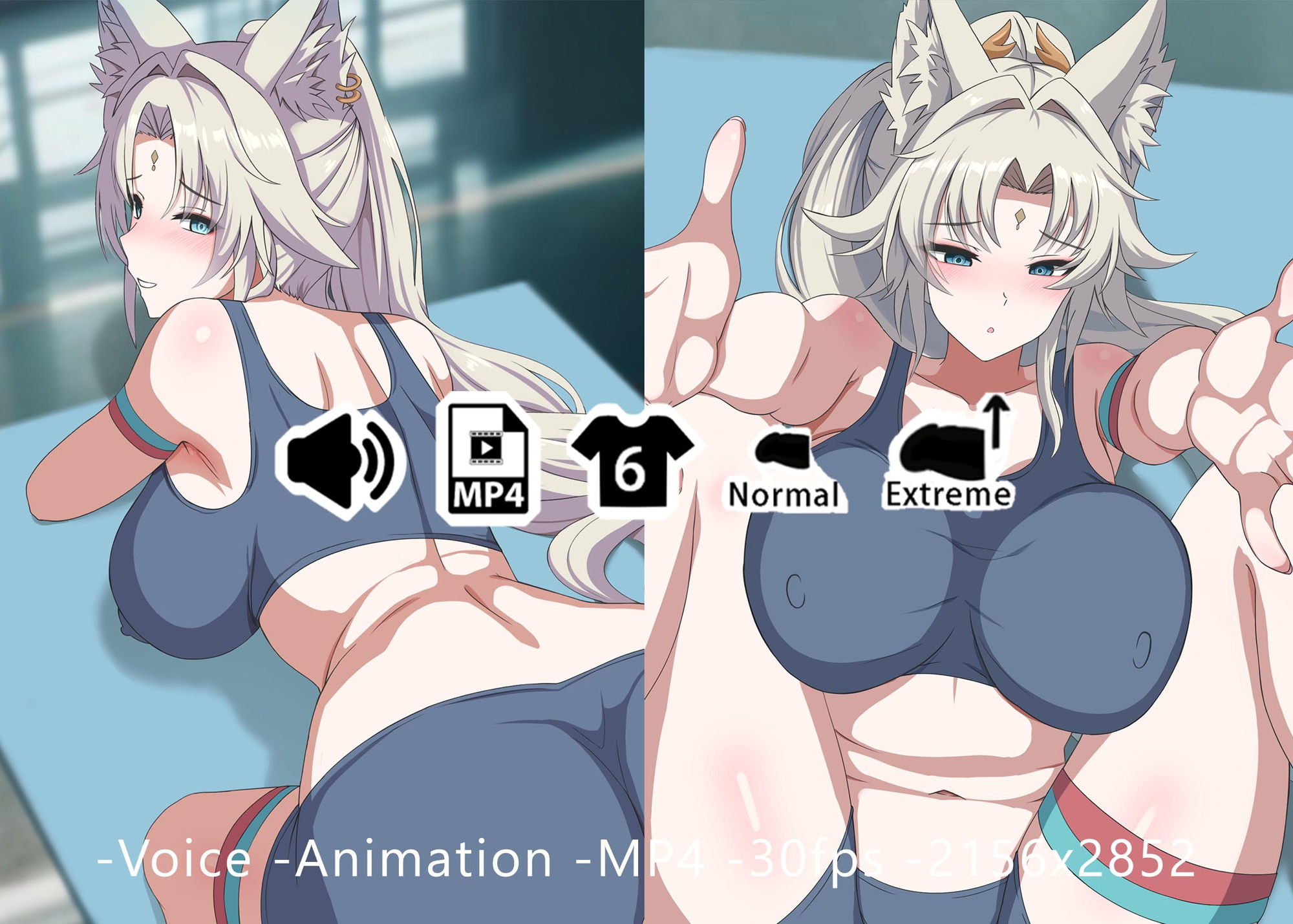 サンプル画像1:フェイシャオ – 同人動画 （ぎんハハ）2024年(ぎんハハ) [d_460179]