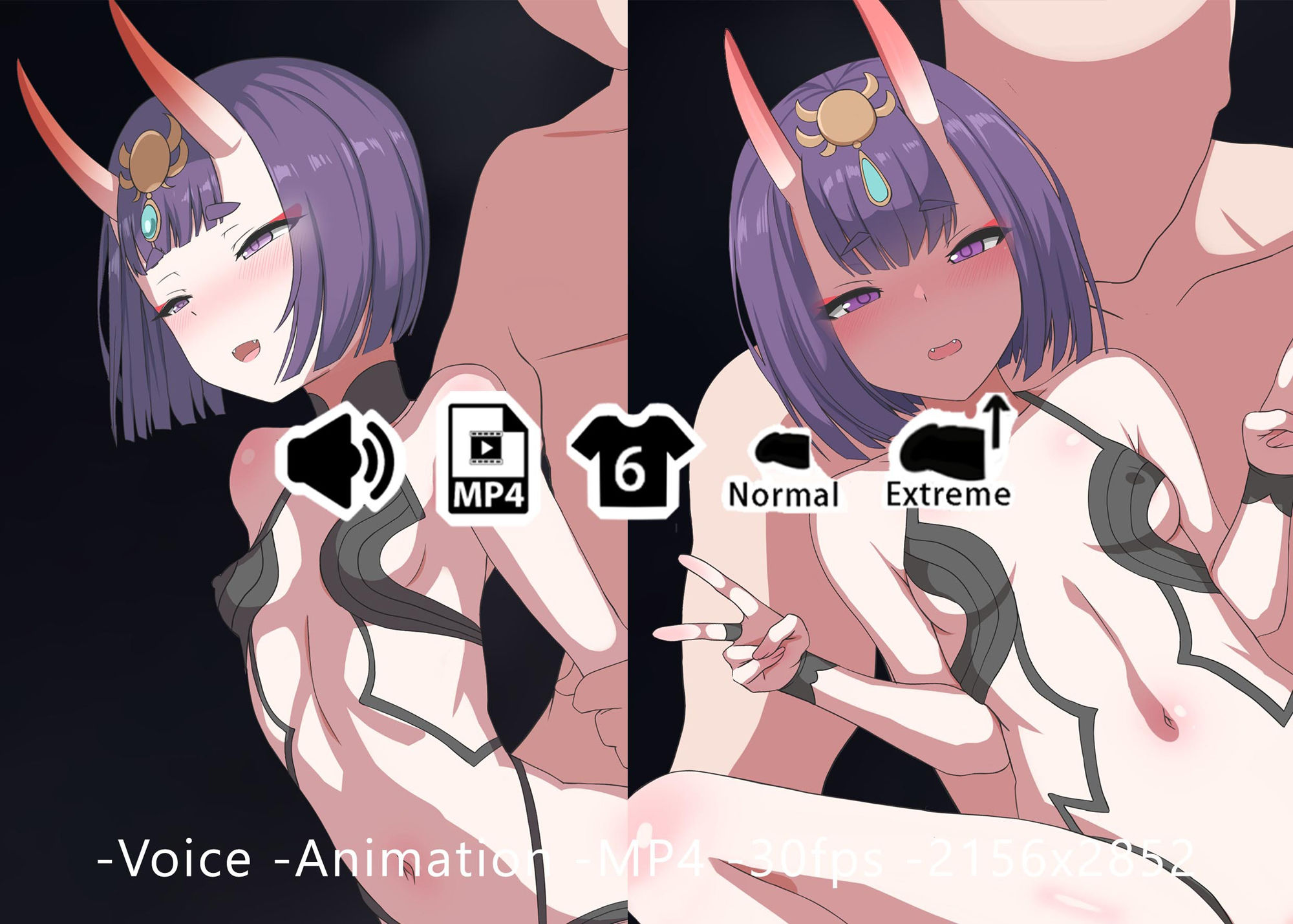 サンプル画像1:酒呑童子 – 同人動画 （ぎんハハ）2024年(ぎんハハ) [d_460190]