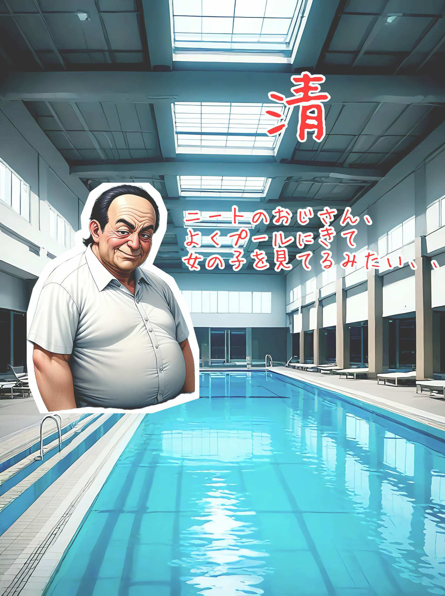 サンプル画像3:プールで入れ替わり 総集編(myo) [d_460207]