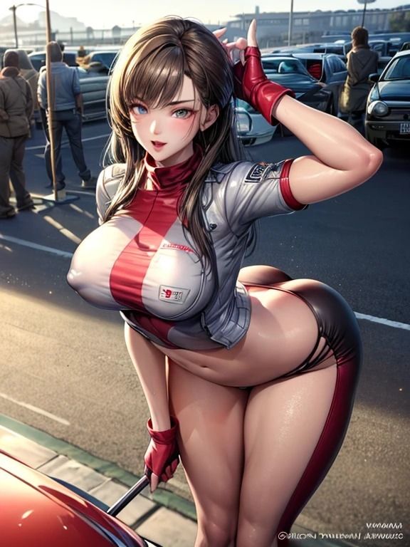 サンプル画像3:Car Enthusiast Beauties: 車を愛する美女たち(夢幻出版【イラスト】2) [d_460224]