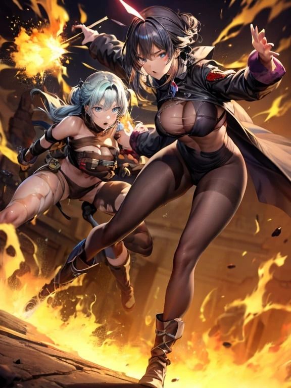 サンプル画像1:異世界バトル: 戦う美女たちの挑戦(夢幻出版【イラスト】2) [d_460259]