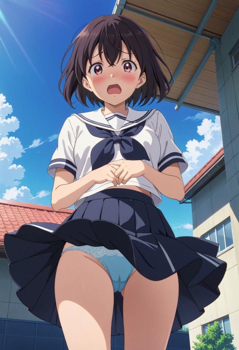 サンプル画像4:JK風チラ セーラー服娘篇(白水亭) [d_460295]