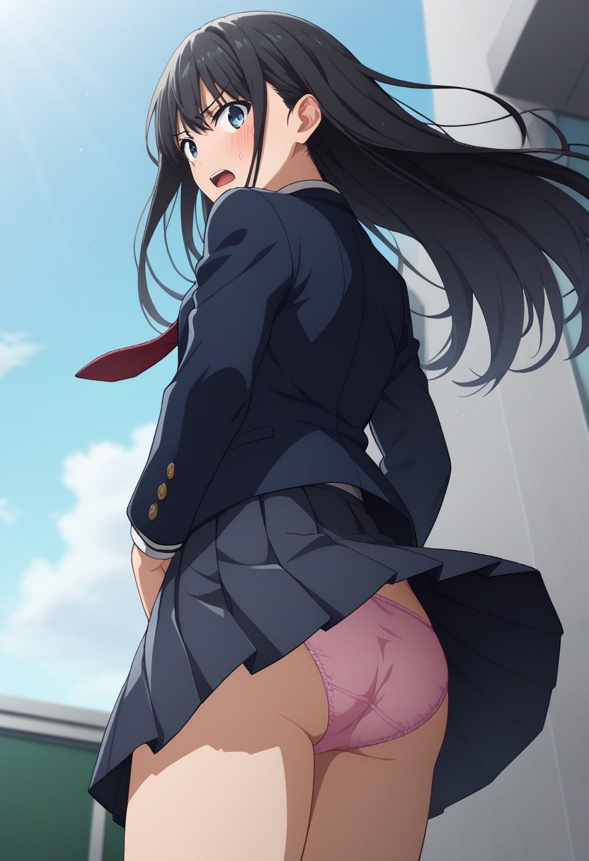 サンプル画像1:JK 制服風チラ(白水亭) [d_460302]