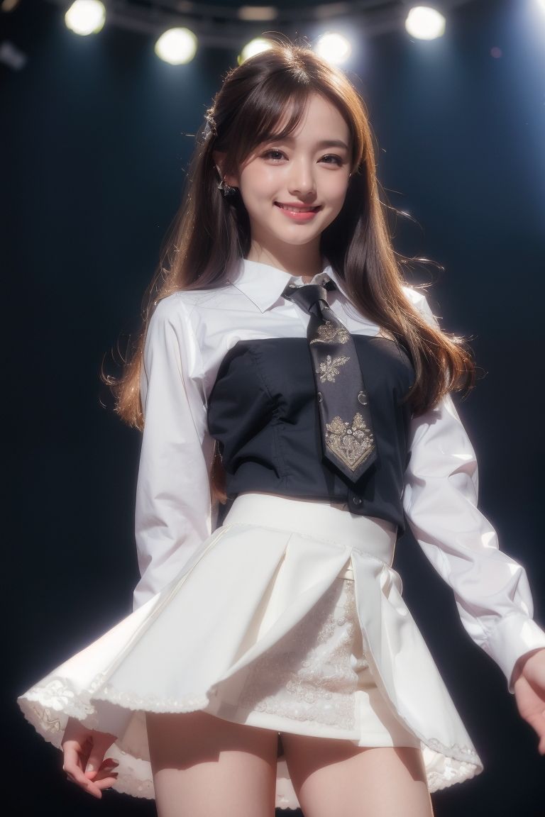 サンプル画像1:チラリ神対応アイドル選手権(空想AI美女本舗) [d_460447]