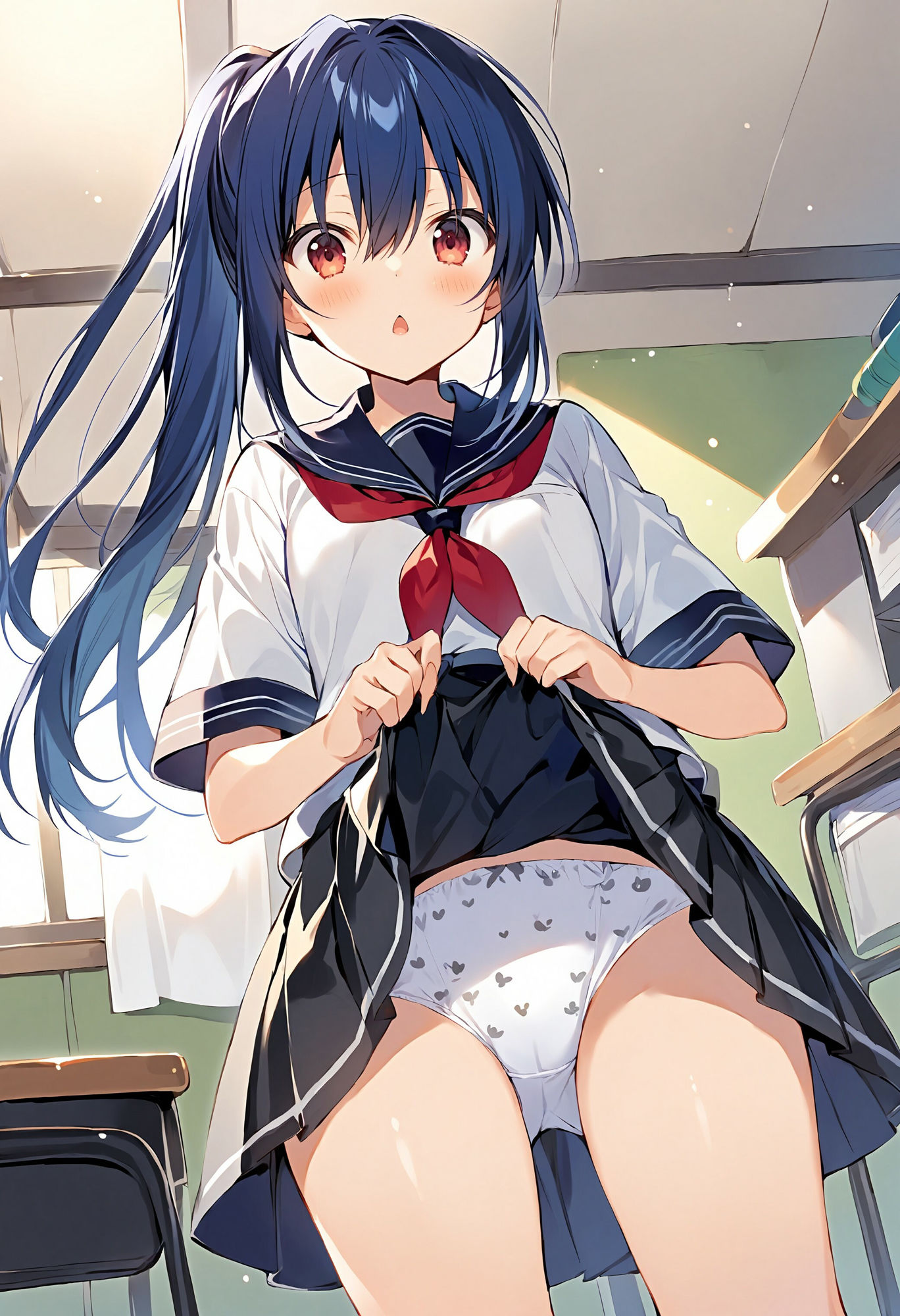 サンプル画像1:同級生にパンツを見せてもらう(でのいず) [d_460718]