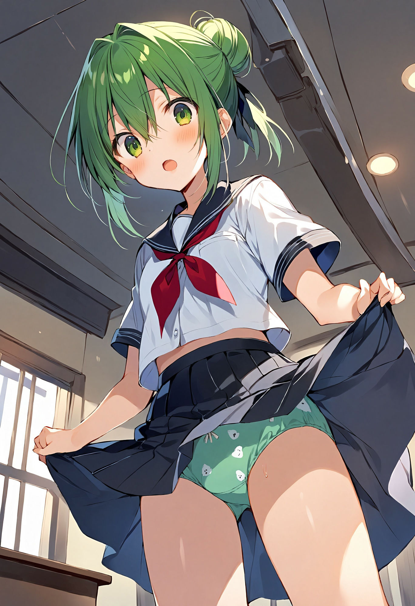 サンプル画像2:同級生にパンツを見せてもらう(でのいず) [d_460718]