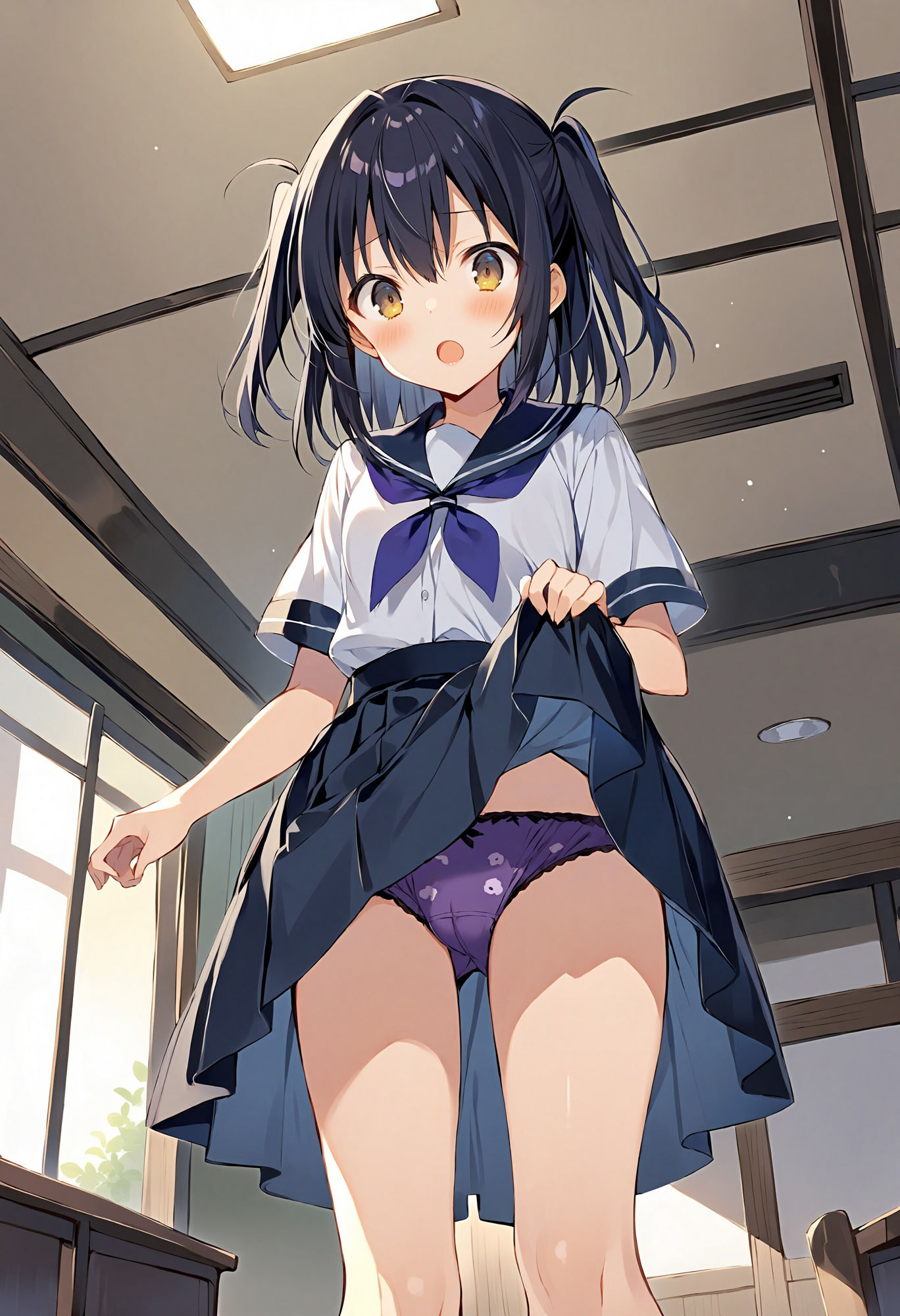 サンプル画像3:同級生にパンツを見せてもらう(でのいず) [d_460718]