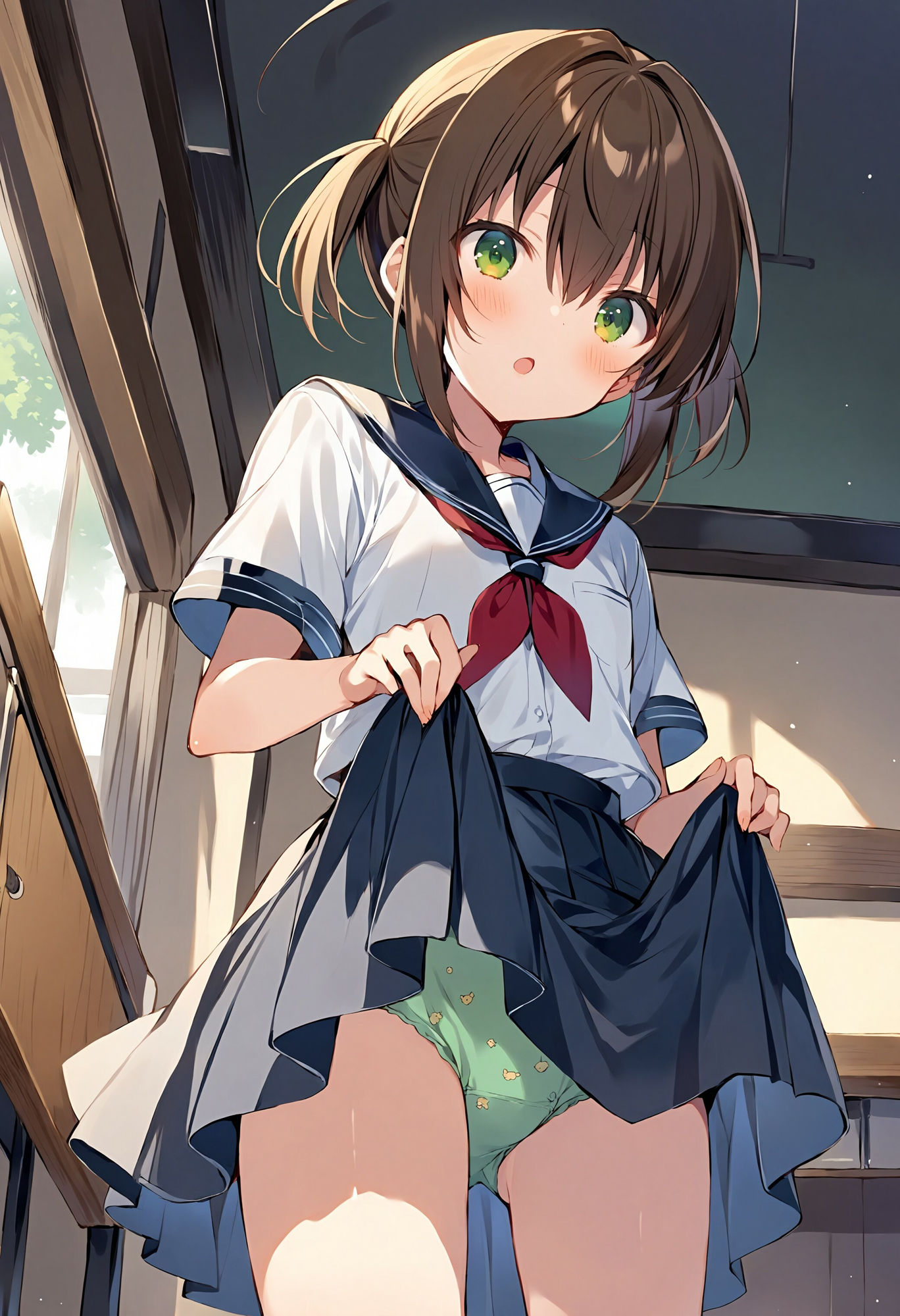 サンプル画像5:同級生にパンツを見せてもらう(でのいず) [d_460718]