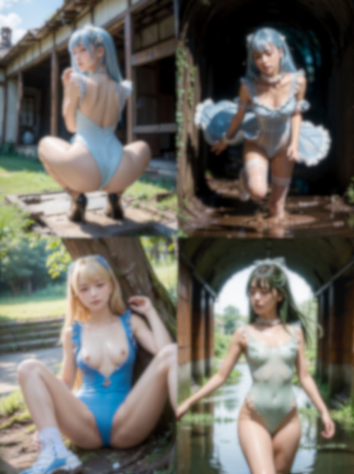 サンプル画像2:500P フリルワンピース水着 美少女グラビア(え〜あい出版) [d_460830]