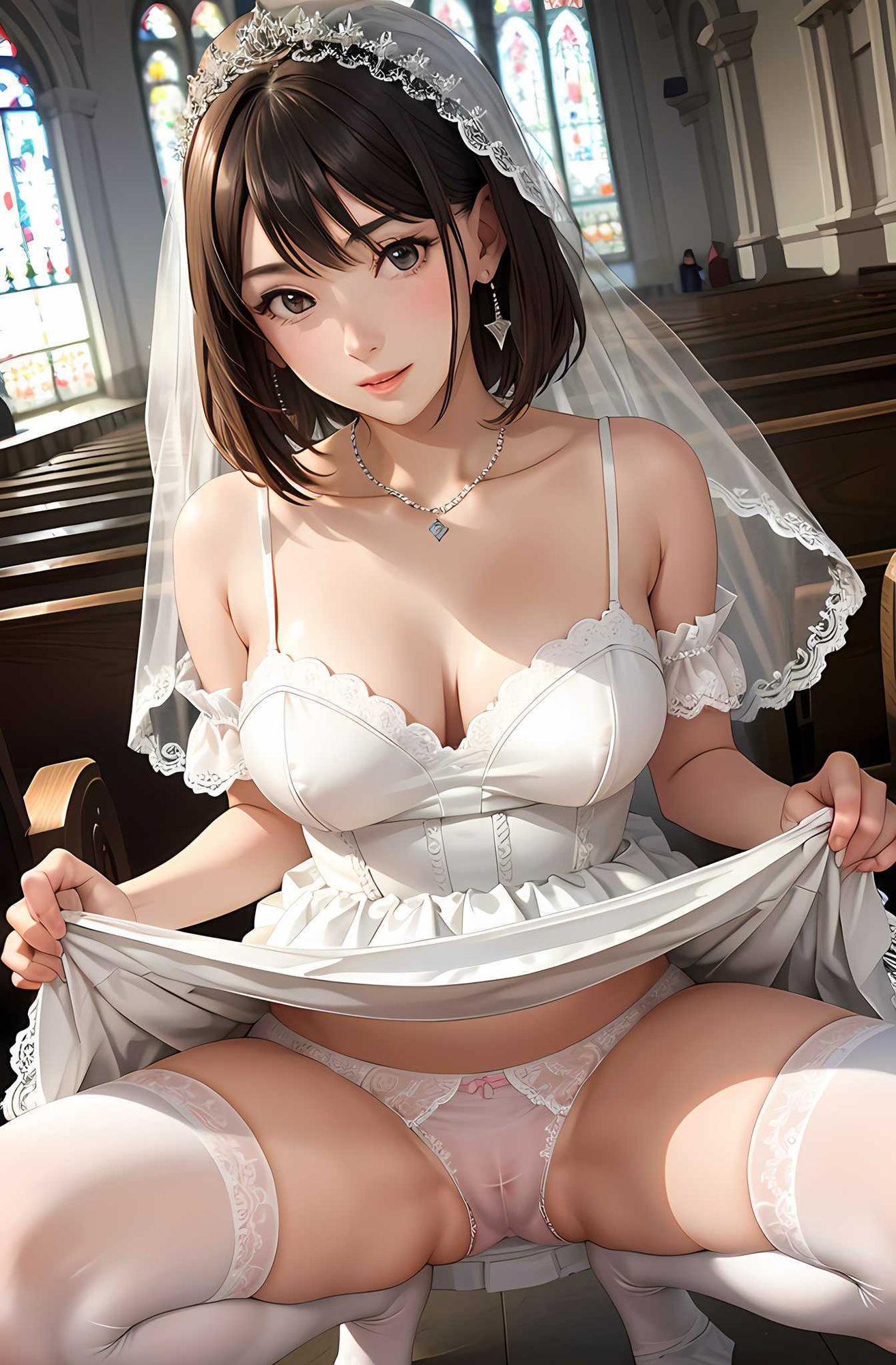 サンプル画像4:えちえちウェディングガールズ(AIれんず) [d_460925]