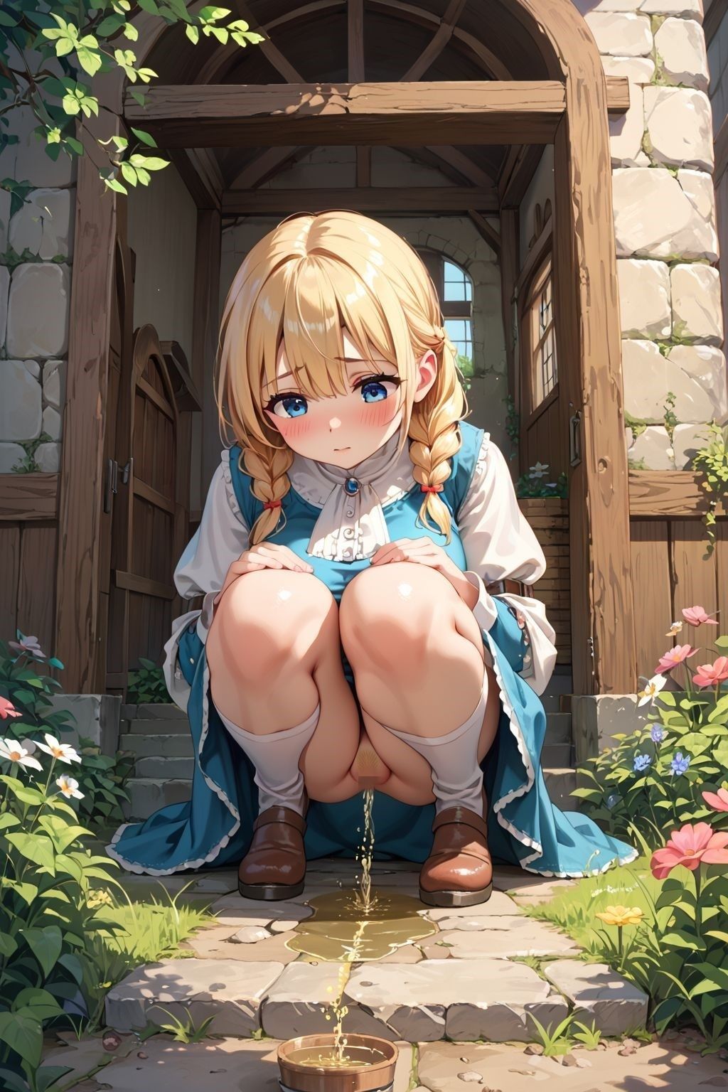 サンプル画像5:村娘野外放尿(ツンドラ) [d_460949]