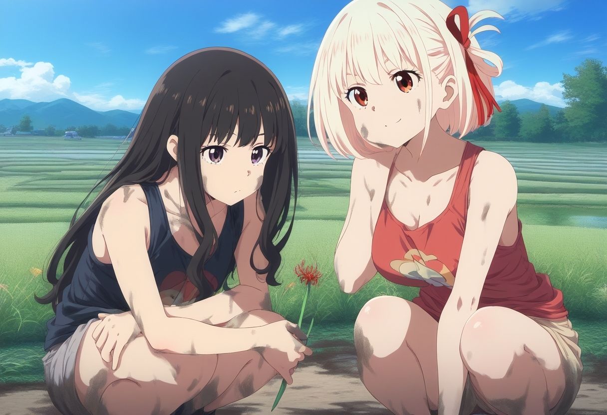 サンプル画像3:錦○千束＆井○上たきな 田舎田んぼエッチ(タカーノ) [d_460987]