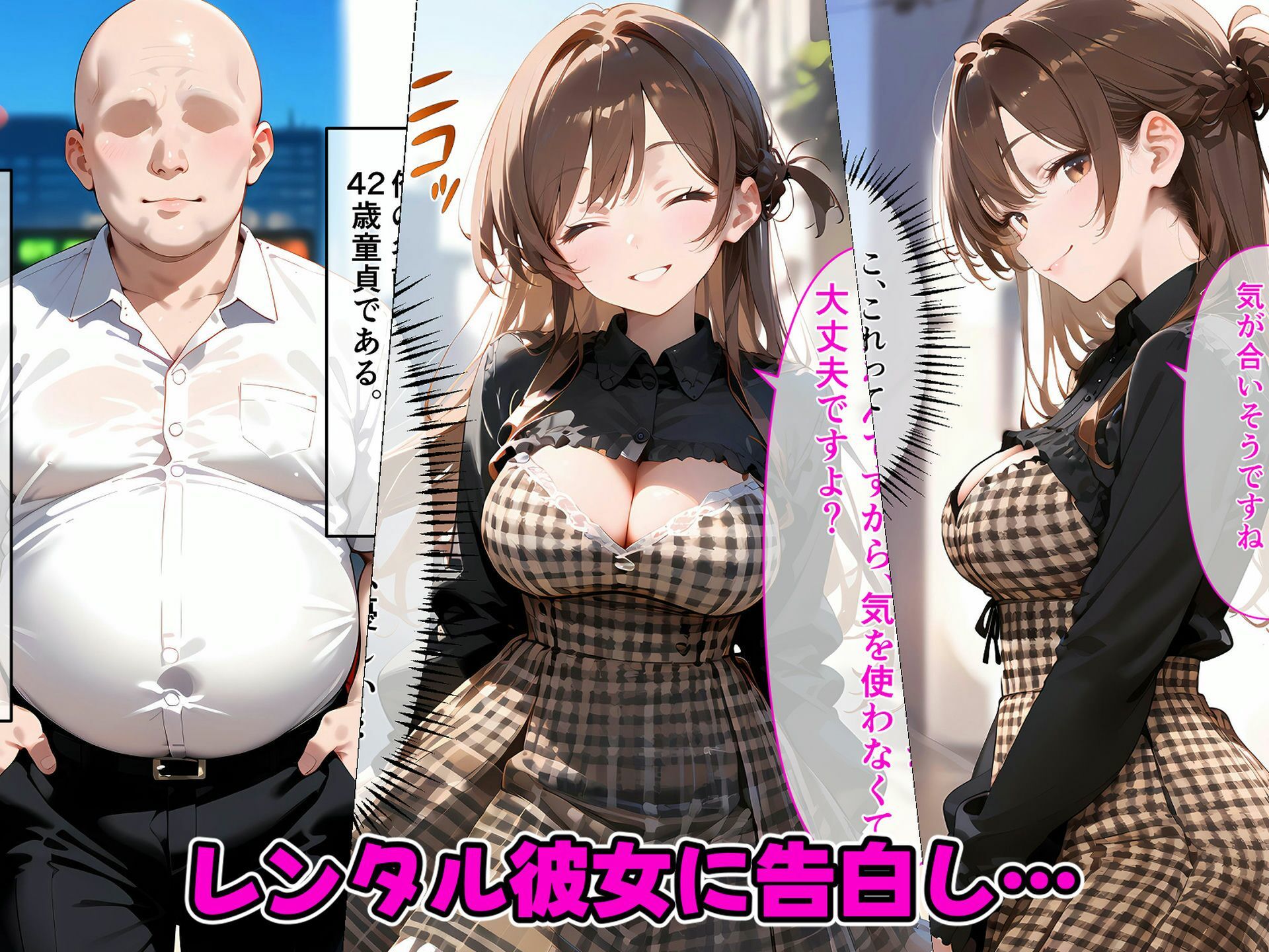 サンプル画像1:彼女、孕ませます 催〇おじさんの妊娠孕ませ生活(街道嵐) [d_461024]