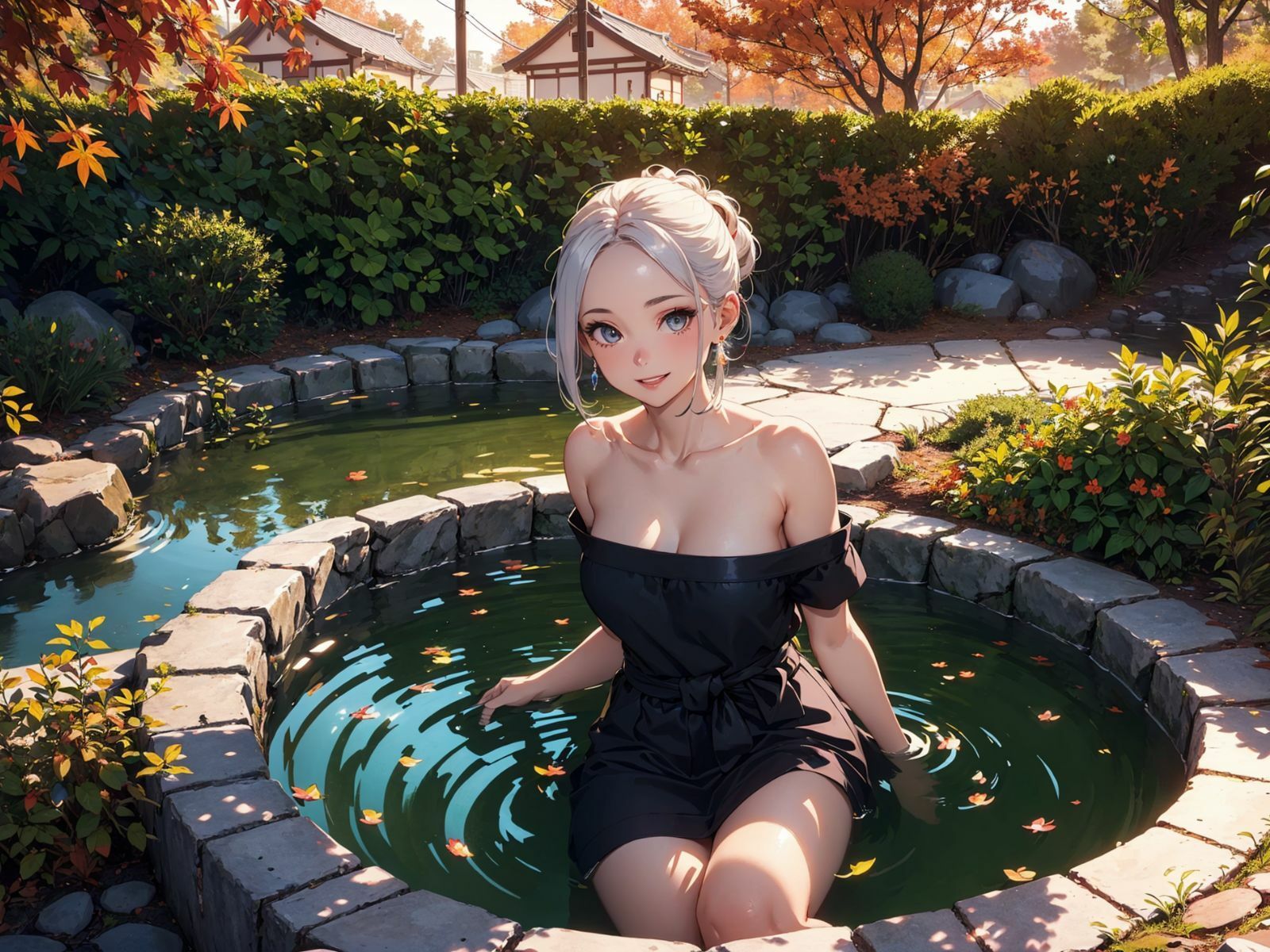 サンプル画像1:温泉女子 Onsen Girl(まーるい豆腐) [d_461084]