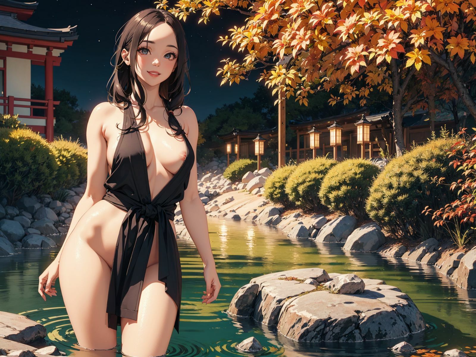 サンプル画像2:温泉女子 Onsen Girl(まーるい豆腐) [d_461084]