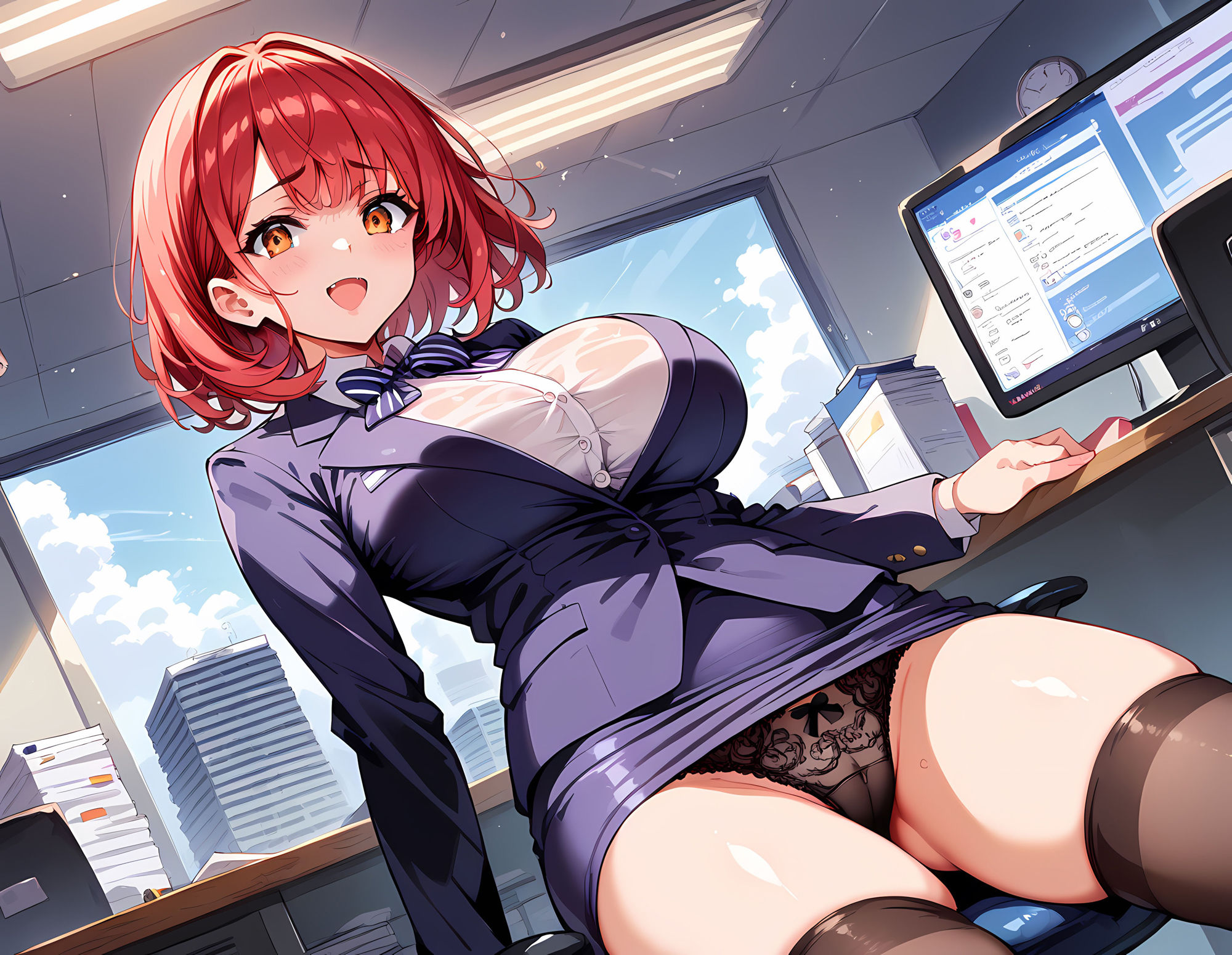 サンプル画像2:オフィスでハーレム！(セクメトの吐息) [d_461106]