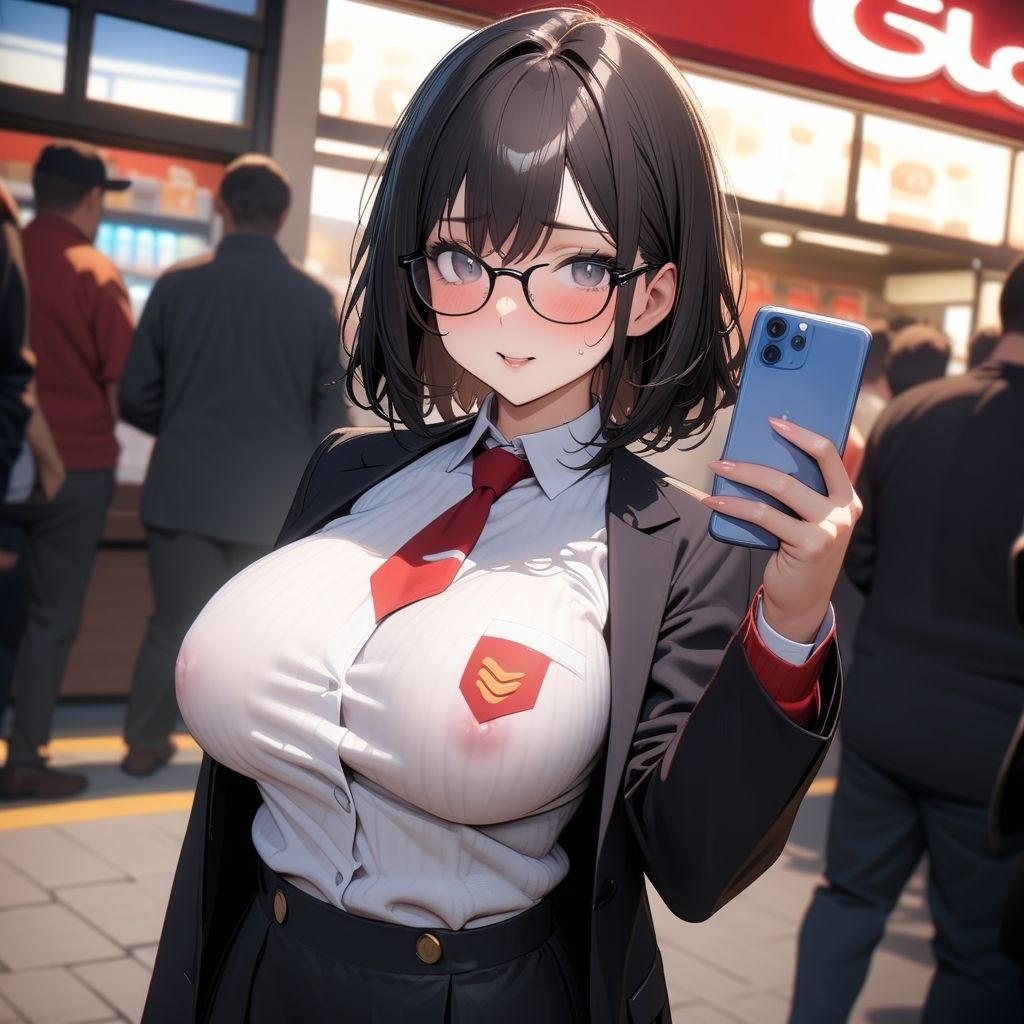 サンプル画像2:店淫さん(隙間産業) [d_461175]