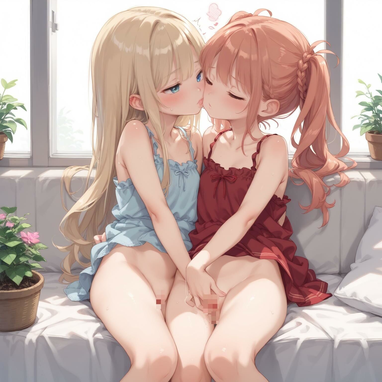 サンプル画像3:かわいい女子校生の二人でオナニー(AI_Pussy) [d_461206]