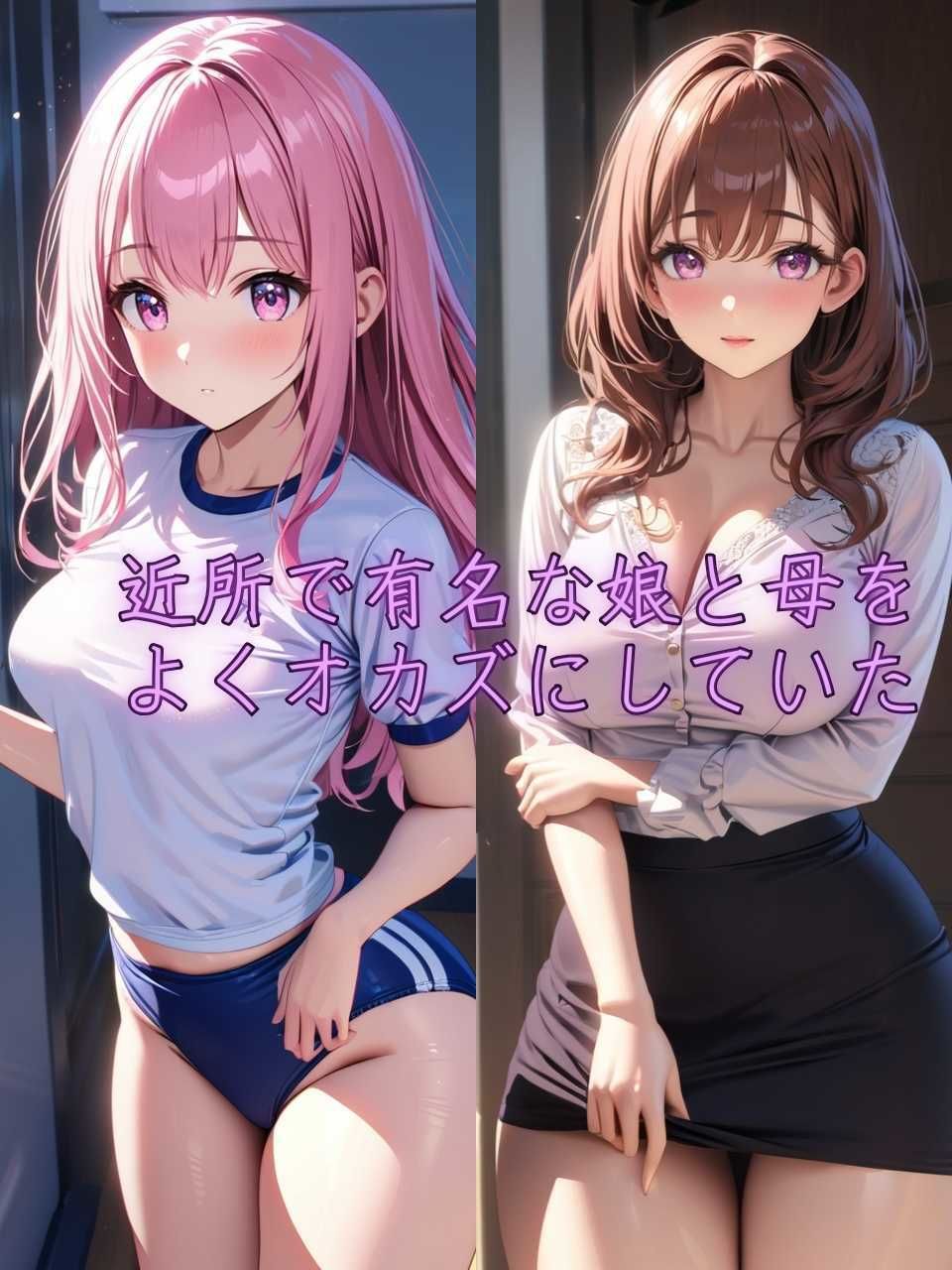サンプル画像1:淫行教師が催●アプリで巨乳母娘を完全支配(ぱにっく天国) [d_461216]