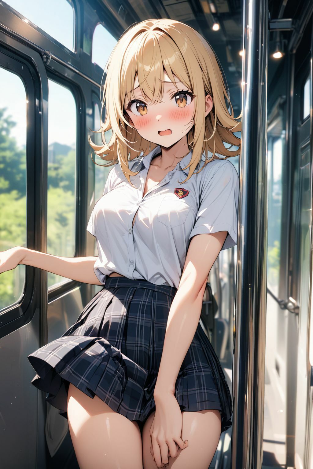 サンプル画像1:痴女からの誘惑に耐え切れず電車の中で敗北SEX(気になるあの娘) [d_461277]