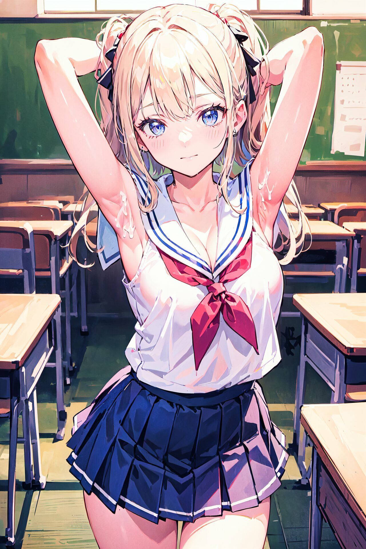 サンプル画像1:教室で女の子にぶっかけ(えーあい女の子) [d_461316]