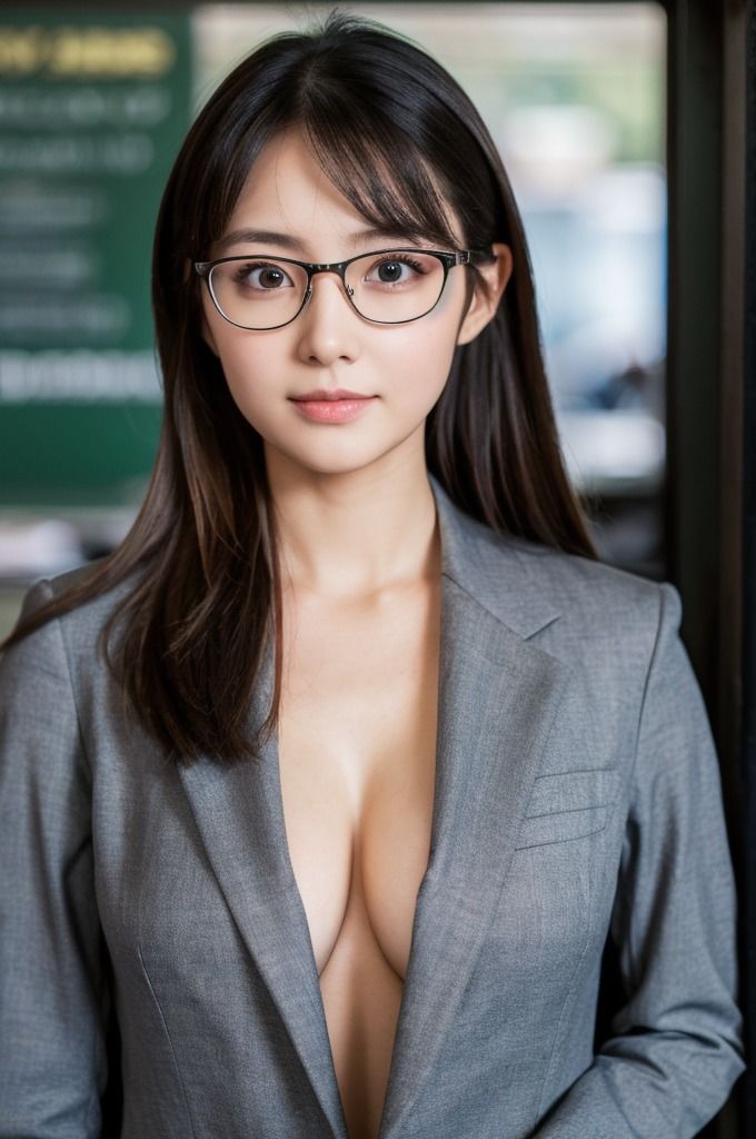 サンプル画像1:巨乳女教師があなたを誘惑！イケない関係に_AIグラビア写真集(夢幻イメージ) [d_461434]