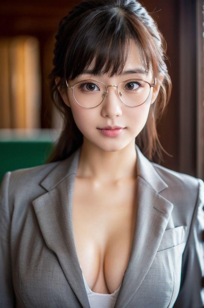 サンプル画像5:巨乳女教師があなたを誘惑！イケない関係に_AIグラビア写真集(夢幻イメージ) [d_461434]