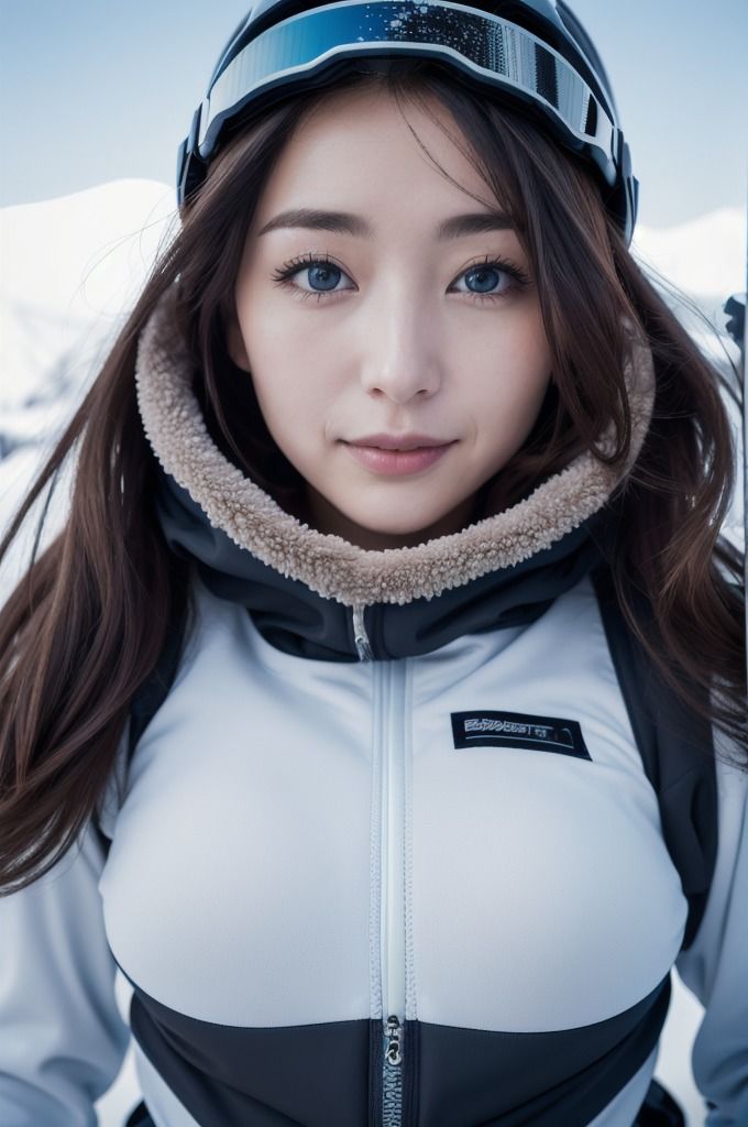 爆乳彼女と雪山デート！スノボウェアを着てても目立つおっぱいのサンプル画像 6