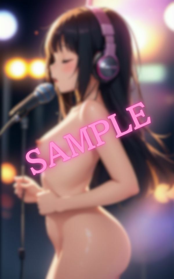 サンプル画像2:全裸歌唱！歌声よりも乳首が気になる美女(セクシークラブ) [d_461468]