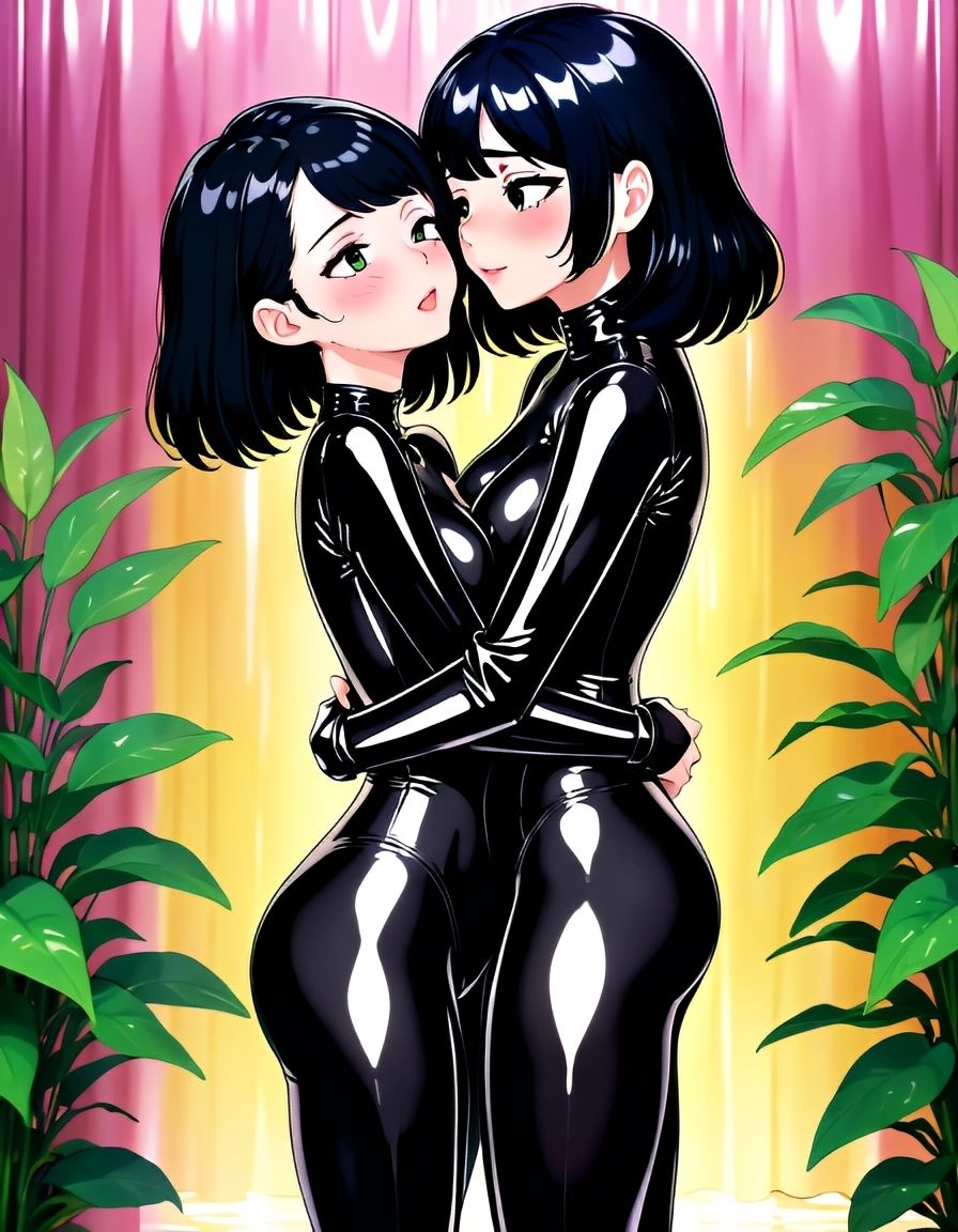 サンプル画像1:ぴっちりスーツ百合あるふぁ(8ball-ai-art) [d_461483]