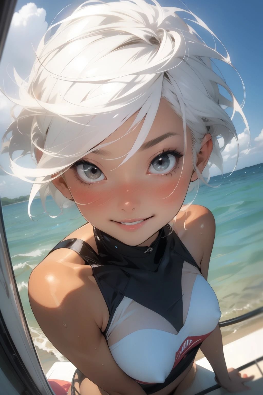 サンプル画像1:水着少女-001(つばさ片っぽ) [d_461659]