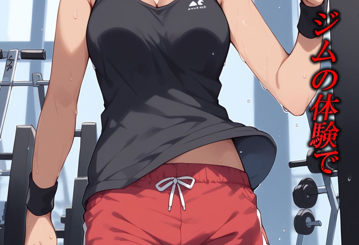 サンプル画像1:ジムの体験に参加したJ〇ちゃん 何回襲えるか試してみた。(むさこた) [d_461671]