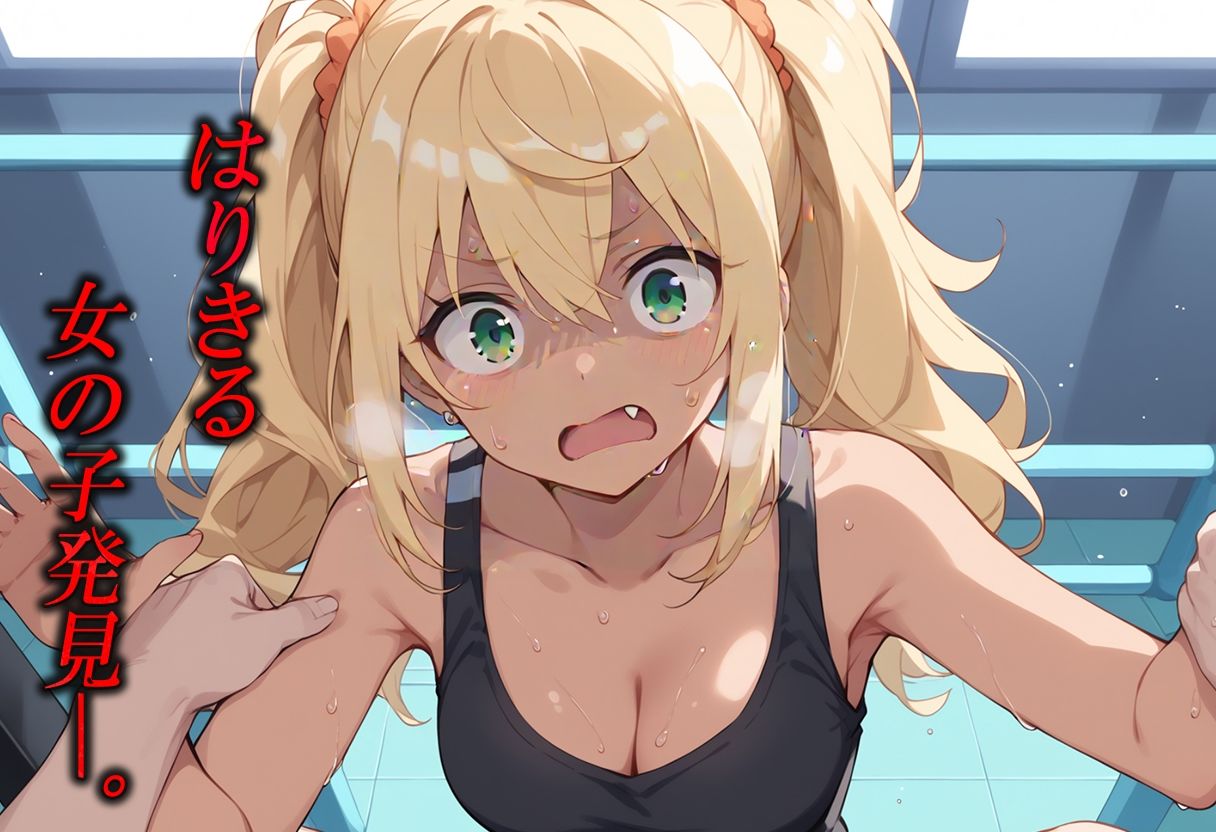 サンプル画像2:ジムの体験に参加したJ〇ちゃん 何回襲えるか試してみた。(むさこた) [d_461671]