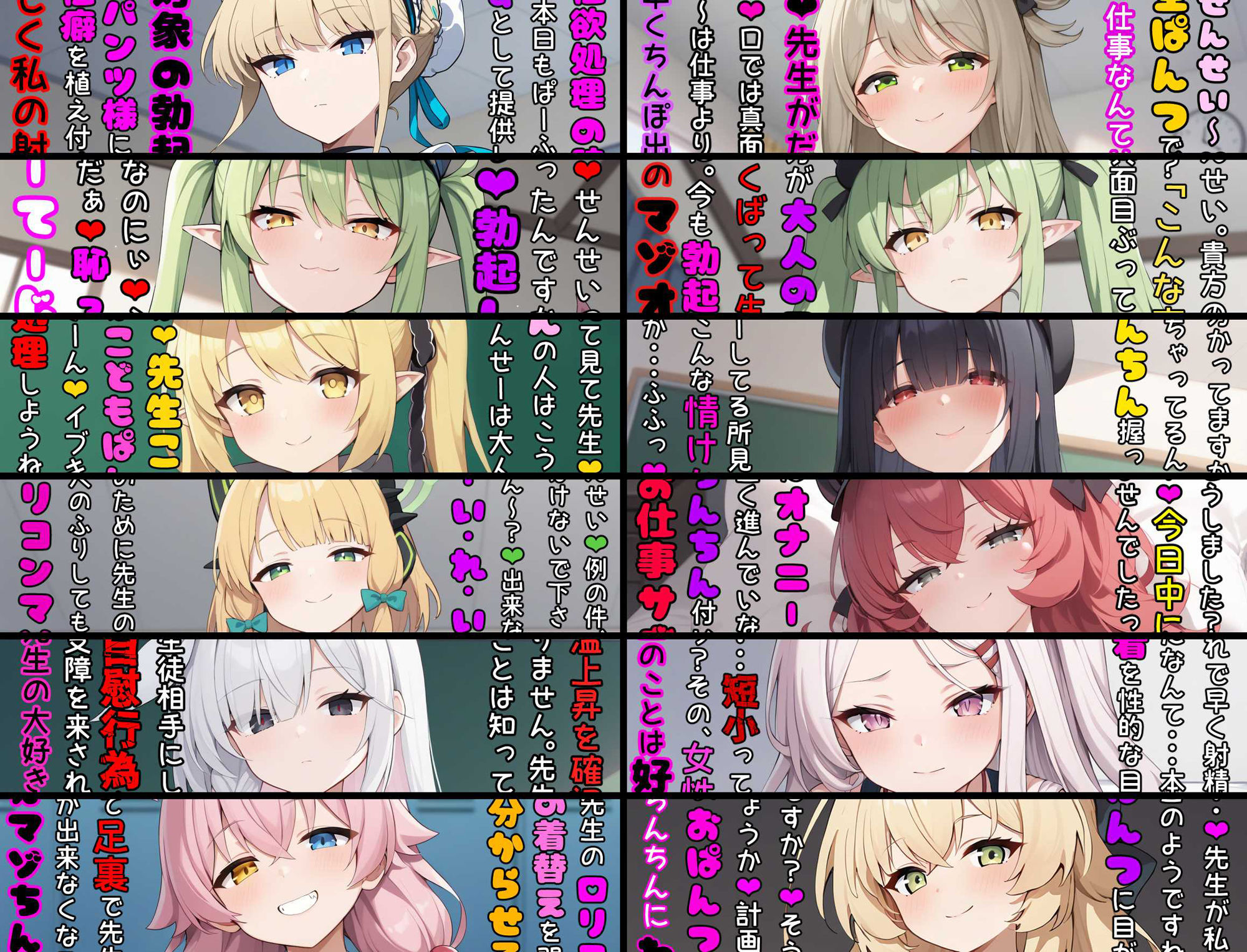 サンプル画像5:ブル●カの女の子たちにシコシコ見てもらうマゾ向けCG集(イカ耳茶碗蒸し) [d_461697]