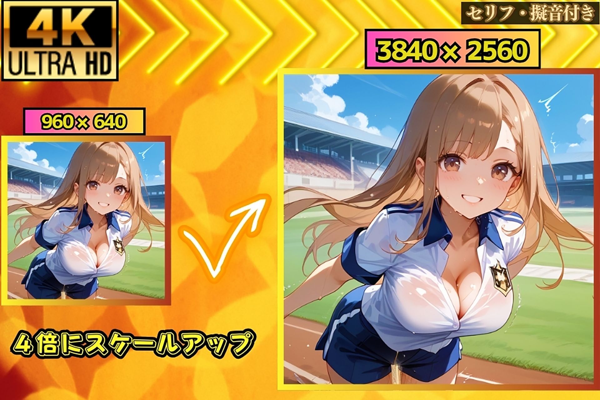 サンプル画像3:汗まみれの誘惑！陸上部の女子たちが俺に仕掛けたエッチな罠【セリフ/擬音付き】(ハーレム倶楽部) [d_461703]