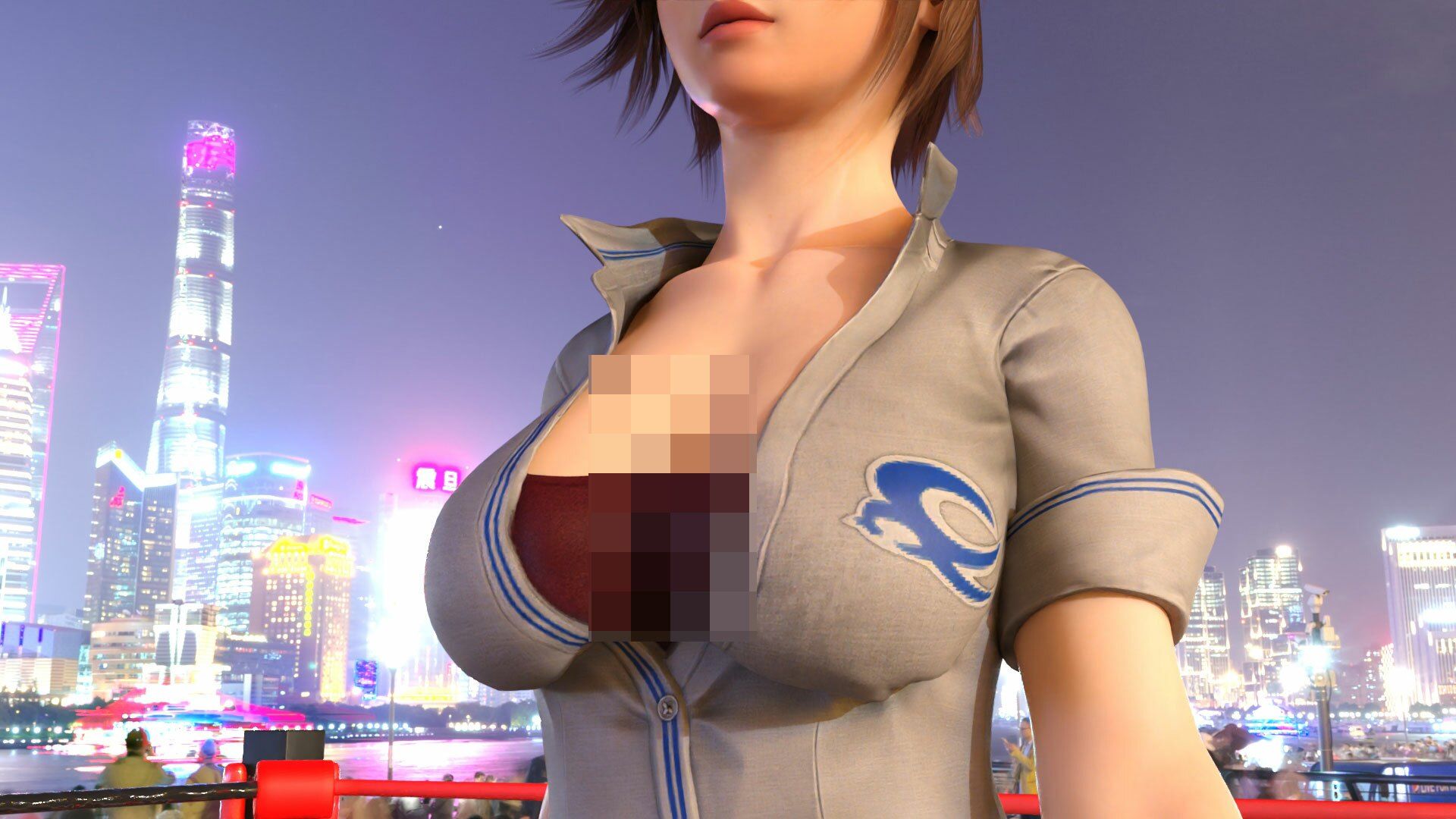 サンプル画像2:どこかで見たような関西弁格闘女性の乳揺れ動画(Ozone_Layer) [d_461732]