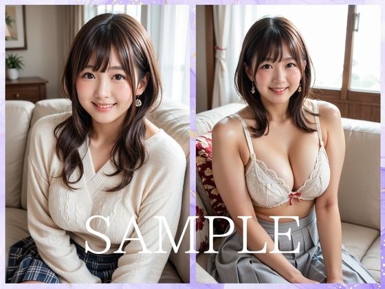 サンプル画像3:【巨乳美人ママ】シングルマザーの僕がママ友に誘われたらHできちゃいました…(AI CAFE GALLARY) [d_461738]