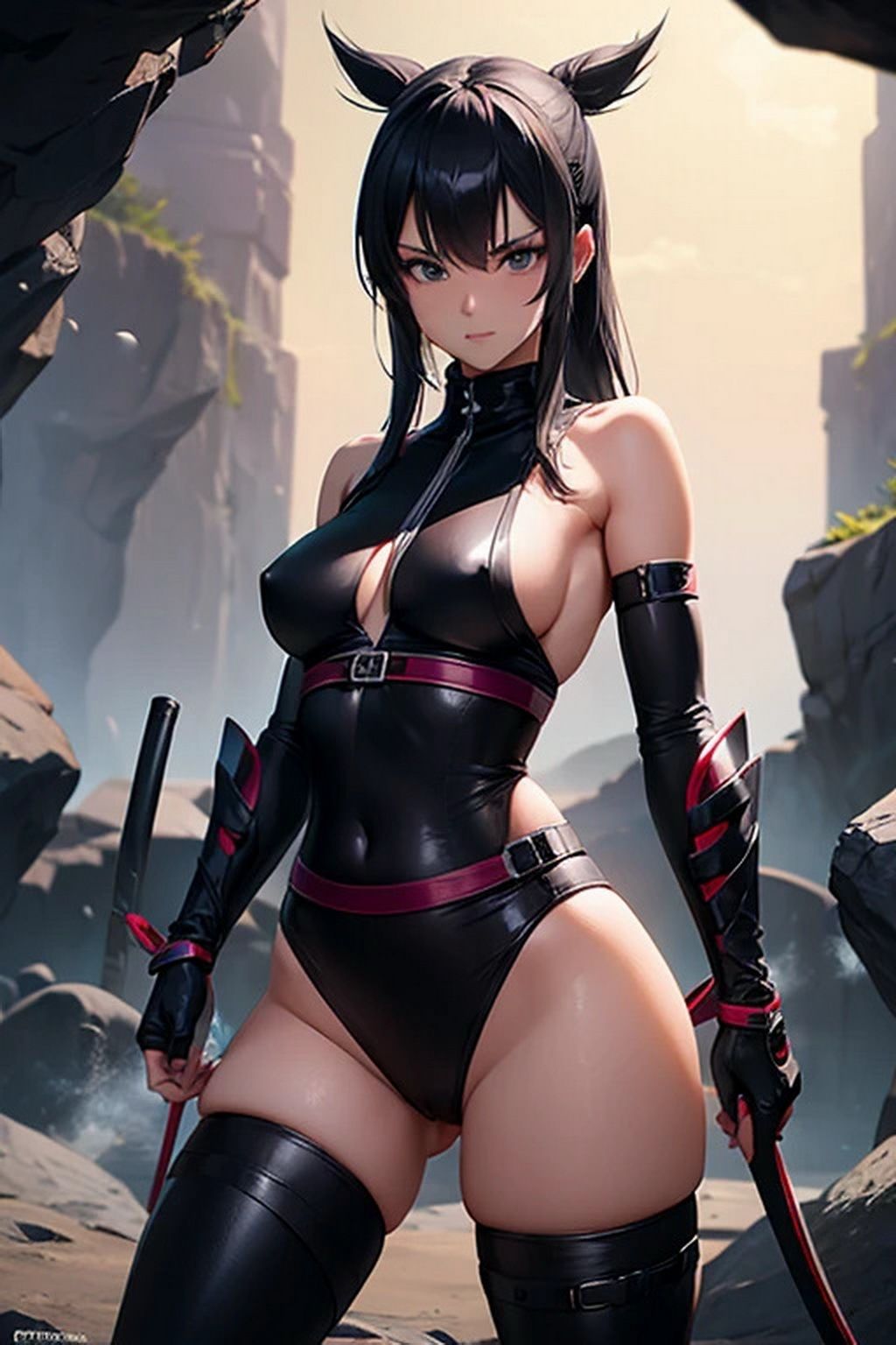 サンプル画像1:ダンジョンガール イラスト(豊川内角) [d_461742]