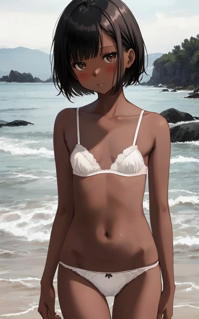 サンプル画像1:カリビアンキューティ「褐色の女の子」(AI ARTS UK) [d_461748]