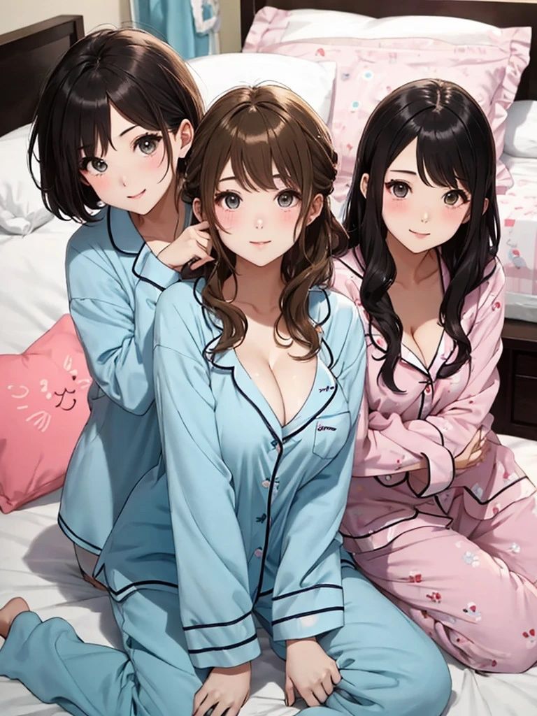 サンプル画像5:巨乳パジャマ美女【妄想イラスト美女図鑑vol.124】(AIイラスト美女研究所) [d_461769]